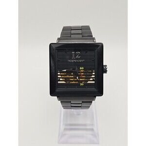 Independent by Citizen Automatic Square Skeleton Mens Watch Black 21 Jewel Japan